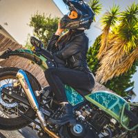Scarico GPR compatibile con  Royal Enfield Himalayan 410 2021-2024, Powercone Evo, Terminale di scarico omologato,fornito con db killer estraibile,catalizzatore e collettore