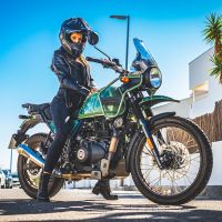 Scarico GPR compatibile con  Royal Enfield Himalayan 410 2021-2024, Powercone Evo, Terminale di scarico omologato,fornito con db killer estraibile,catalizzatore e collettore