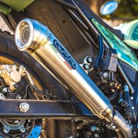 Scarico GPR compatibile con  Royal Enfield Himalayan 410 2021-2024, Powercone Evo, Terminale di scarico omologato,fornito con db killer estraibile,catalizzatore e collettore