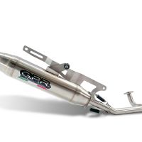 Scarico GPR compatibile con  Honda Ruckus NPS50 2003-2024, Deeptone Inox, Scarico completo racing,fornito con db killer estraibile e collettore, non legale per uso stradale