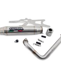 Scarico GPR compatibile con  Honda Ruckus NPS50 2003-2024, Deeptone Inox, Scarico completo racing,fornito con db killer estraibile e collettore, non legale per uso stradale