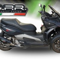 Scarico GPR compatibile con  Quadro Qv 3 2018-2020, Power Bomb, Terminale di scarico omologato,fornito con db killer estraibile,catalizzatore e collettore