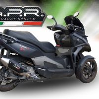 Scarico GPR compatibile con  Quadro Qv 3 2018-2020, Power Bomb, Terminale di scarico omologato,fornito con db killer estraibile,catalizzatore e collettore