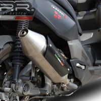 Scarico GPR compatibile con  Quadro Qv 3 2018-2020, Power Bomb, Terminale di scarico omologato,fornito con db killer estraibile,catalizzatore e collettore