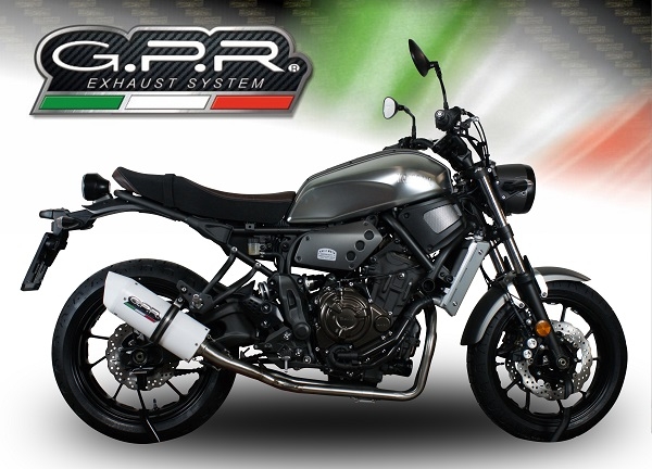 GPR exhaust compatible with  Yamaha Xsr 700 2017-2020, Albus Evo4, Homologated legal full system exhaust, including removable db killer and catalyst 