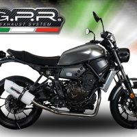 GPR exhaust compatible with  Yamaha Xsr 700 2017-2020, Albus Evo4, Homologated legal full system exhaust, including removable db killer and catalyst 