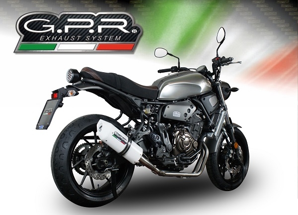 GPR exhaust compatible with  Yamaha Xsr 700 2017-2020, Albus Evo4, Homologated legal full system exhaust, including removable db killer and catalyst 
