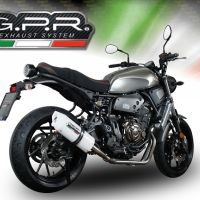 GPR exhaust compatible with  Yamaha Xsr 700 2017-2020, Albus Evo4, Homologated legal full system exhaust, including removable db killer and catalyst 