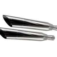 GPR exhaust compatible with  Harley Davidson Sportster 1200 2004-2009, Slash Inox, Dual Homologated legal slip-on exhaust including removable db killers and link pipes 