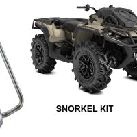 Scarico GPR compatibile con  Can Am Outlander 1000 V-Twin passo corto short chassis 2010-2023, Snorkel kit, Kit prolunga Snorkel per terminale GPR Pentacross
