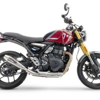 GPR exhaust compatible with  Triumph Scrambler 400 X 2023-2025, Ultracone, Homologated legal slip-on exhaust including removable db killer and link pipe 