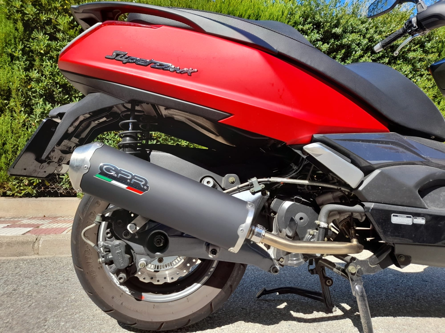 GPR exhaust compatible with  Kymco Superdink 125 I.E. 2021-2023, Evo4 Road, Homologated legal full system exhaust, including removable db killer and catalyst 