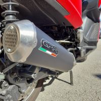GPR exhaust compatible with  Kymco Superdink 125 I.E. 2021-2023, Evo4 Road, Homologated legal full system exhaust, including removable db killer and catalyst 
