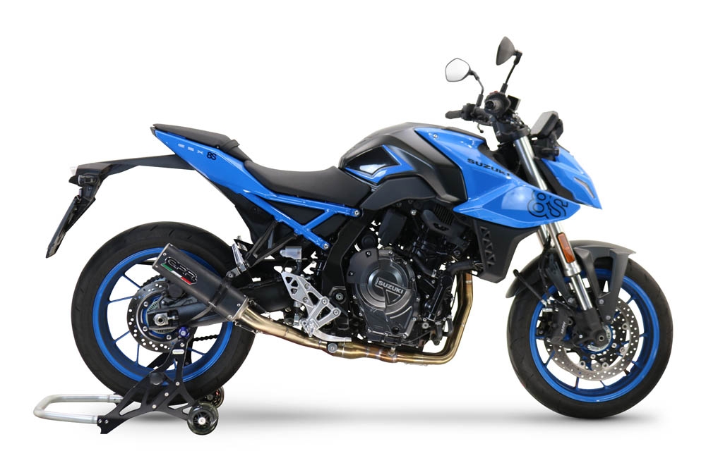 Scarico GPR compatibile con  Suzuki Gsx-8S 2022-2024, M3 Black Titanium, Scarico completo omologato,fornito con db killer estraibile,catalizzatore e collettore