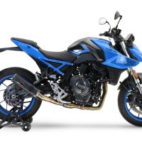 Scarico GPR compatibile con  Suzuki Gsx-8S 2022-2024, M3 Black Titanium, Scarico completo omologato,fornito con db killer estraibile,catalizzatore e collettore