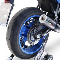 Scarico GPR compatibile con  Suzuki Gsx-8S 2022-2024, M3 Black Titanium, Scarico completo omologato,fornito con db killer estraibile,catalizzatore e collettore