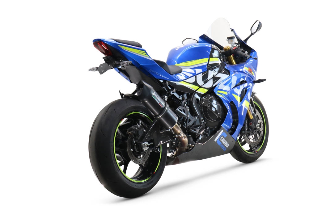 Scarico GPR compatibile con  Suzuki Gsx-R 1000 - 1000 R  2017-2020, Furore Evo4 Nero, Scarico omologato, silenziatore con db killer estraibile e raccordo specifico