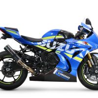 GPR exhaust compatible with  Suzuki Gsx-R 1000 - 1000 R  2021-2024, M3 Poppy , Racing slip-on exhaust including link pipe 