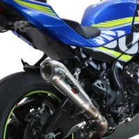 Scarico GPR compatibile con  Suzuki Gsx-R 1000 - 1000 R  2021-2024, Powercone Evo, Scarico omologato, silenziatore con db killer estraibile e raccordo specifico