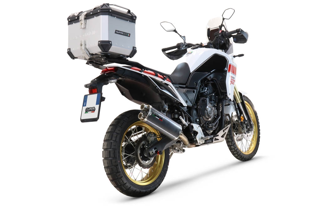 Top case GPR TECH compatible with  GPR TECH Top case in aluminum, silver color, including roof rack and specific plate Top case in aluminum, silver color, including roof rack and specific plate Capacity 45 LT.