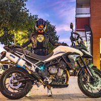Scarico GPR compatibile con  Triumph Tiger 900 2020-2023, Albus Evo4, Scarico omologato, silenziatore con db killer estraibile e raccordo specifico
