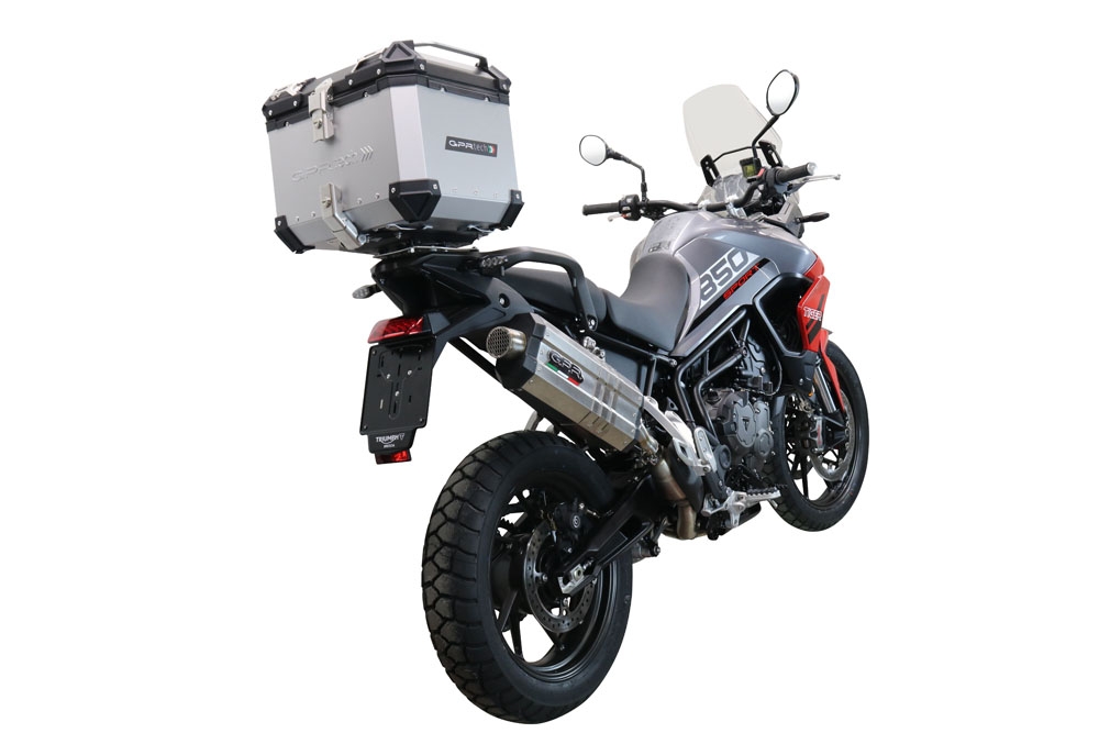 Top case GPR TECH compatible with  GPR TECH Top case in aluminum, silver color with specific plate included Top case in aluminum, silver color with specific plate included Capacity 35 LT.