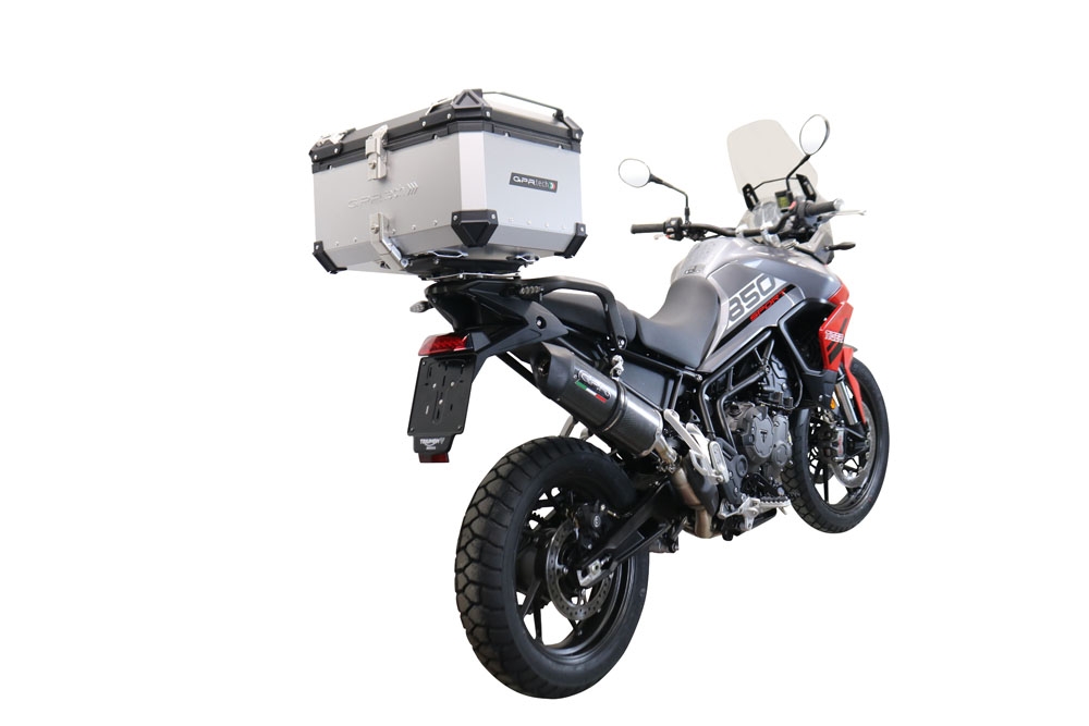 Top case GPR TECH compatible with  GPR TECH TOP CASE ALPI-TECH 55 LT SILVER Bauletto top case in alluminio, colore argento con piastra specifica