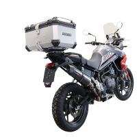 Top case GPR TECH compatible with  GPR TECH TOP CASE ALPI-TECH 55 LT SILVER Bauletto top case in alluminio, colore argento con piastra specifica