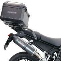 Top case GPR TECH compatible with  GPR TECH Top case in aluminum, black silver color with specific plate included Top case in aluminum, black silver color with specific plate included Capacity 55 LT.