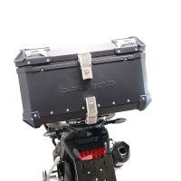 Top case GPR TECH compatible with  GPR TECH Top case in aluminum, black silver color with specific plate included Top case in aluminum, black silver color with specific plate included Capacity 55 LT.