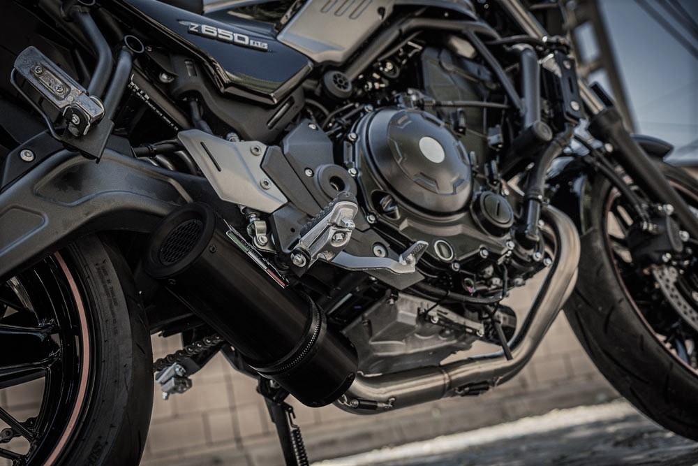 GPR exhaust compatible with  Kawasaki Z 650 RS 2021-2023, M3 Black Titanium, Racing full system exhaust  
