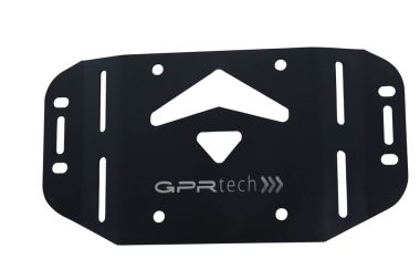 GPR TECH compatible with  GPR TECH SPECIFIC PLATE IN TITANIUM TOP CASE-ALPITECH 35/55 LT SPECIFIC PLATE IN TITANIUM TOP CASE-ALPITECH 35/55 LT compatible with original luggage rack,titanium made with 4 anchor points