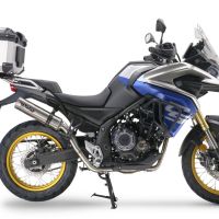 GPR exhaust compatible with  Voge 525DSX 2023-2024, M3 Inox , Homologated legal slip-on exhaust including removable db killer and link pipe 
