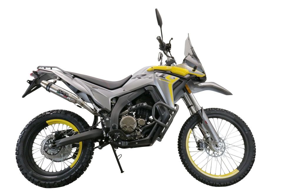 Scarico GPR compatibile con  Voge 300Rally 2022-2024, Deeptone Inox, Terminale di scarico omologato, fornito con db killer estraibile, catalizzatore e raccordo specifico