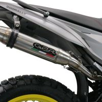 Scarico GPR compatibile con  Voge 300Rally 2022-2024, Deeptone Inox, Terminale di scarico omologato, fornito con db killer estraibile, catalizzatore e raccordo specifico