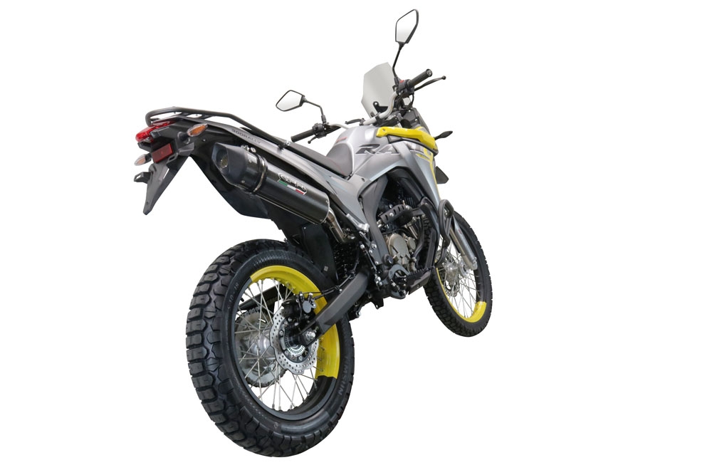 Scarico GPR compatibile con  Voge 300Rally 2022-2024, Furore Evo4 Poppy, Terminale di scarico omologato, fornito con db killer estraibile, catalizzatore e raccordo specifico