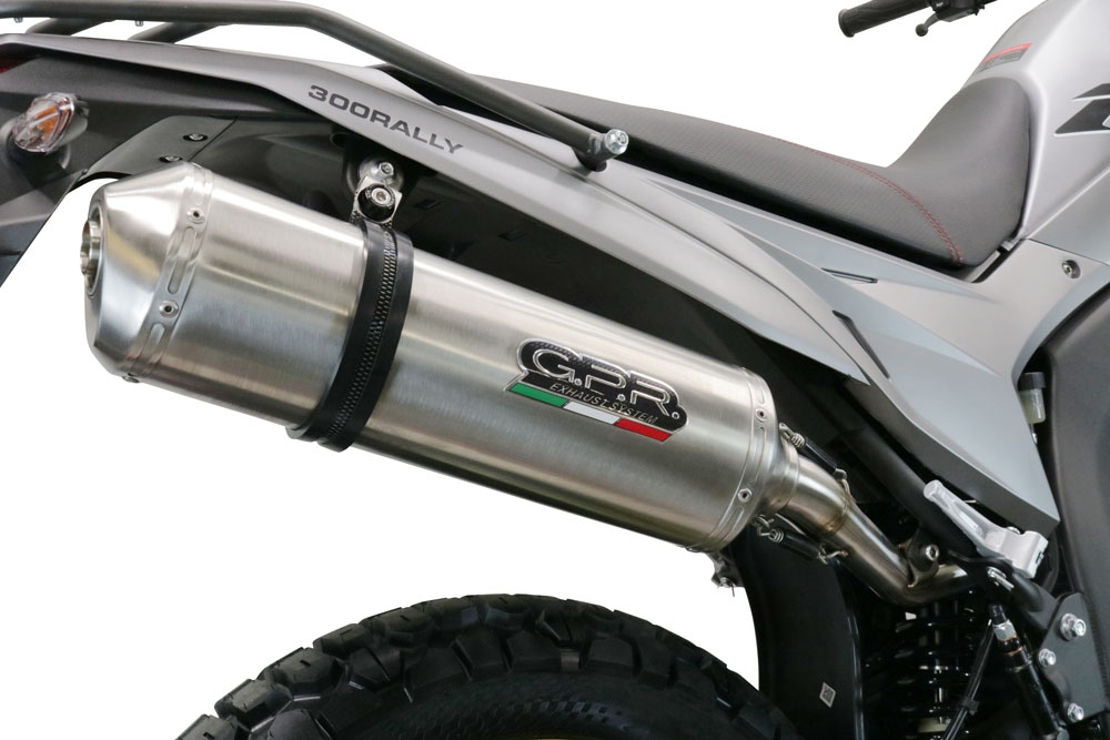 GPR escape compatível com  Voge 300Rally 2022-2024, Satinox , Escape legal, homologado, silenciador com catalisador, db killer removível e tubo de ligação específico 