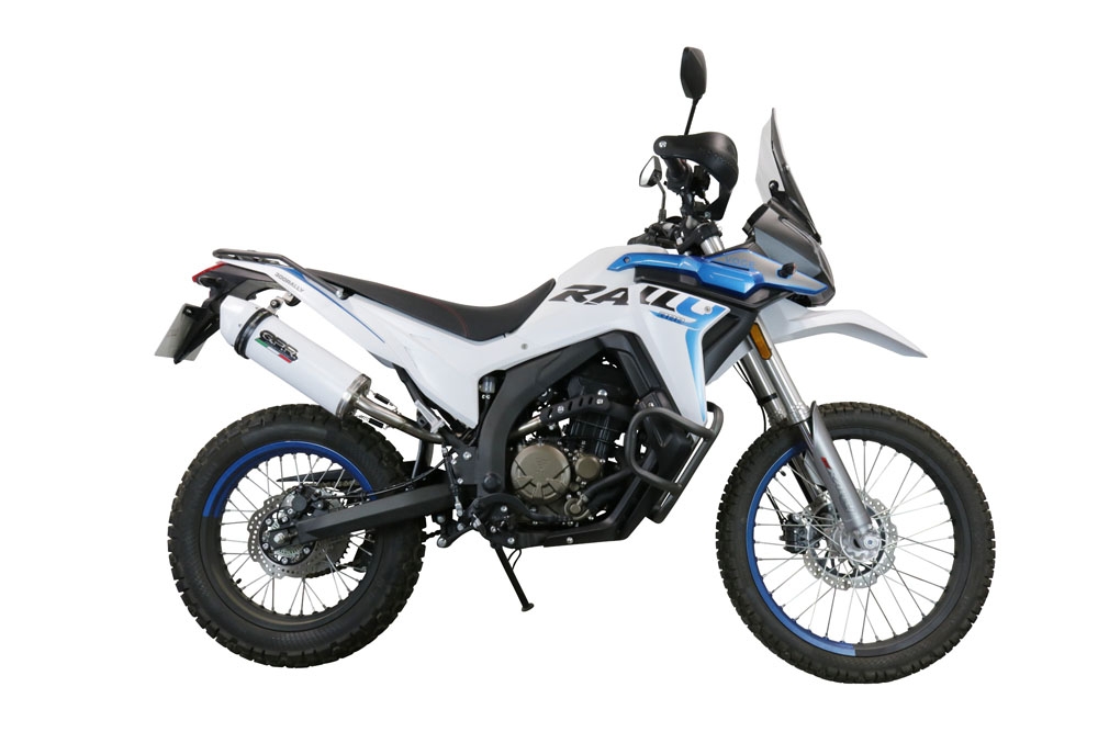 Scarico GPR compatibile con  Voge 300Rally 2022-2024, Albus Evo4, Terminale di scarico omologato, fornito con db killer estraibile, catalizzatore e raccordo specifico