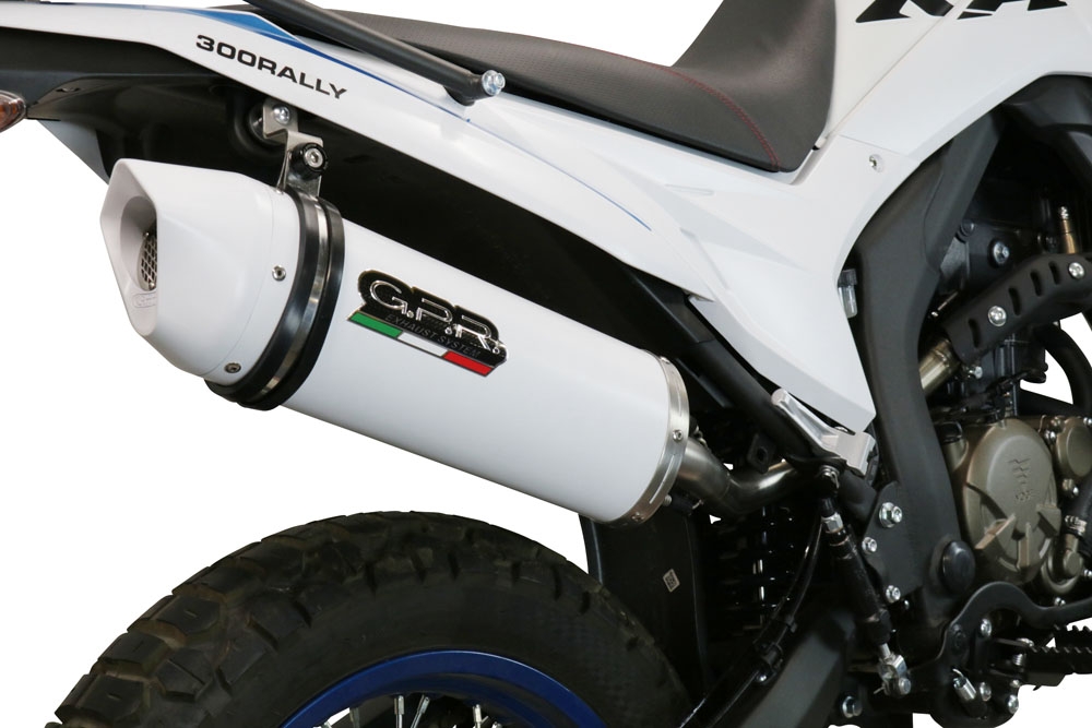 Scarico GPR compatibile con  Voge 300Rally 2022-2024, Albus Evo4, Terminale di scarico omologato, fornito con db killer estraibile, catalizzatore e raccordo specifico