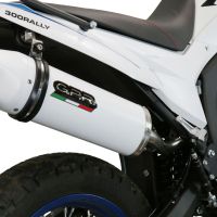 Scarico GPR compatibile con  Voge 300Rally 2022-2024, Albus Evo4, Terminale di scarico omologato, fornito con db killer estraibile, catalizzatore e raccordo specifico
