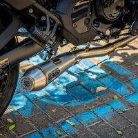 Scarico GPR compatibile con  Kawasaki Vulcan 650 S 2021-2023, Ultracone, Scarico completo omologato,fornito con db killer estraibile,catalizzatore e collettore