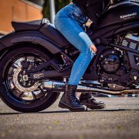 Scarico GPR compatibile con  Kawasaki Vulcan 650 S 2021-2023, Ultracone, Scarico completo omologato,fornito con db killer estraibile,catalizzatore e collettore