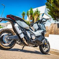 Scarico GPR compatibile con  Honda X-Adv 750 2016-2020, Albus Evo4, Scarico omologato, silenziatore con db killer estraibile e raccordo specifico