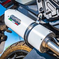 Scarico GPR compatibile con  Honda X-Adv 750 2016-2020, Albus Evo4, Scarico omologato, silenziatore con db killer estraibile e raccordo specifico