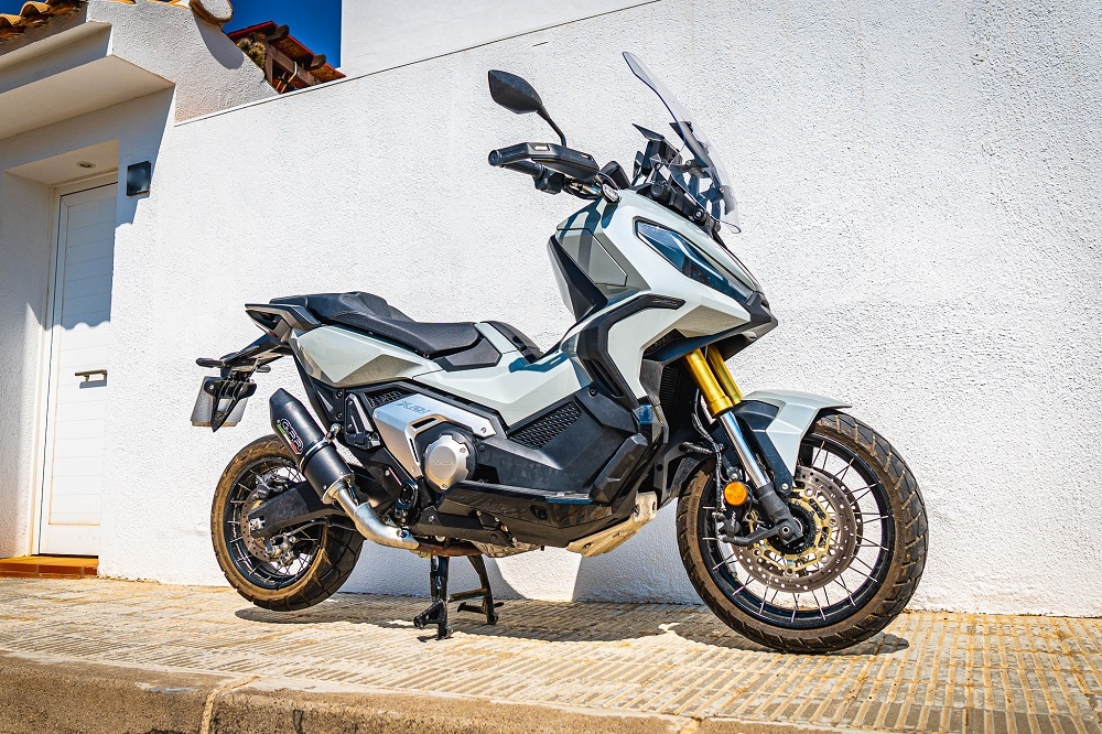 Scarico GPR compatibile con  Honda X-Adv 750 2021-2024, Furore Evo4 Nero, Scarico omologato, silenziatore con db killer estraibile e raccordo specifico