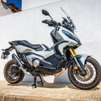 Scarico GPR compatibile con  Honda X-Adv 750 2021-2024, Furore Evo4 Nero, Scarico omologato, silenziatore con db killer estraibile e raccordo specifico
