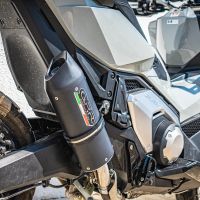 Scarico GPR compatibile con  Honda X-Adv 750 2021-2024, Furore Evo4 Nero, Scarico omologato, silenziatore con db killer estraibile e raccordo specifico