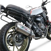 GPR exhaust compatible with  Yamaha Xsr 700 2017-2020, Satinox , Homologated legal full system exhaust, including removable db killer and catalyst 