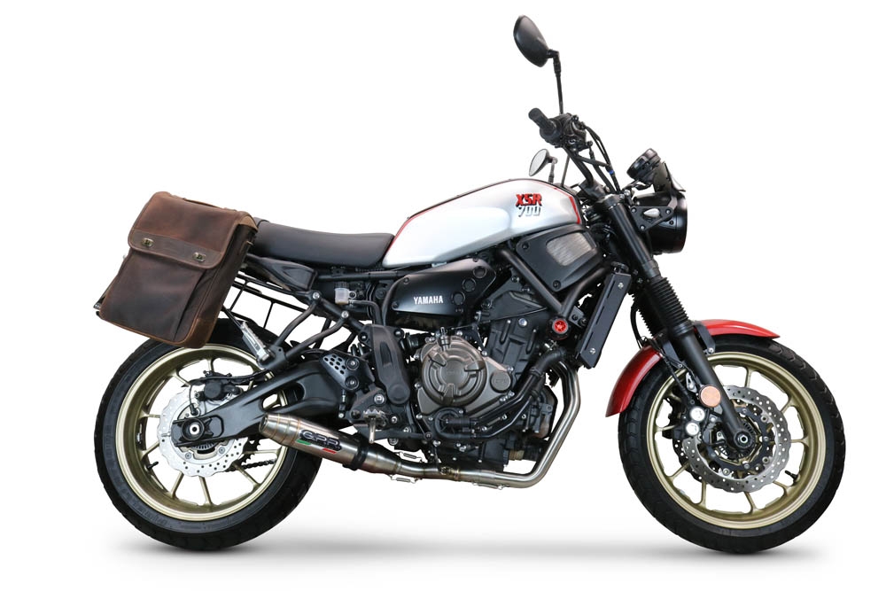 GPR exhaust compatible with  Yamaha Xsr 700 2021-2024, Deeptone Inox, Racing full system exhaust  
