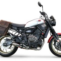 GPR exhaust compatible with  Yamaha Xsr 700 2021-2024, Deeptone Inox, Racing full system exhaust  